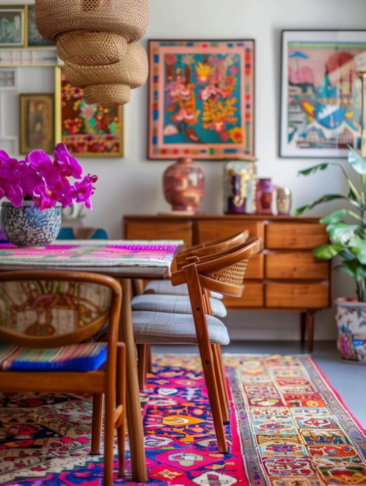 26 Stunning Boho Dining Room Decor Ideas For Your Home - H.M.G