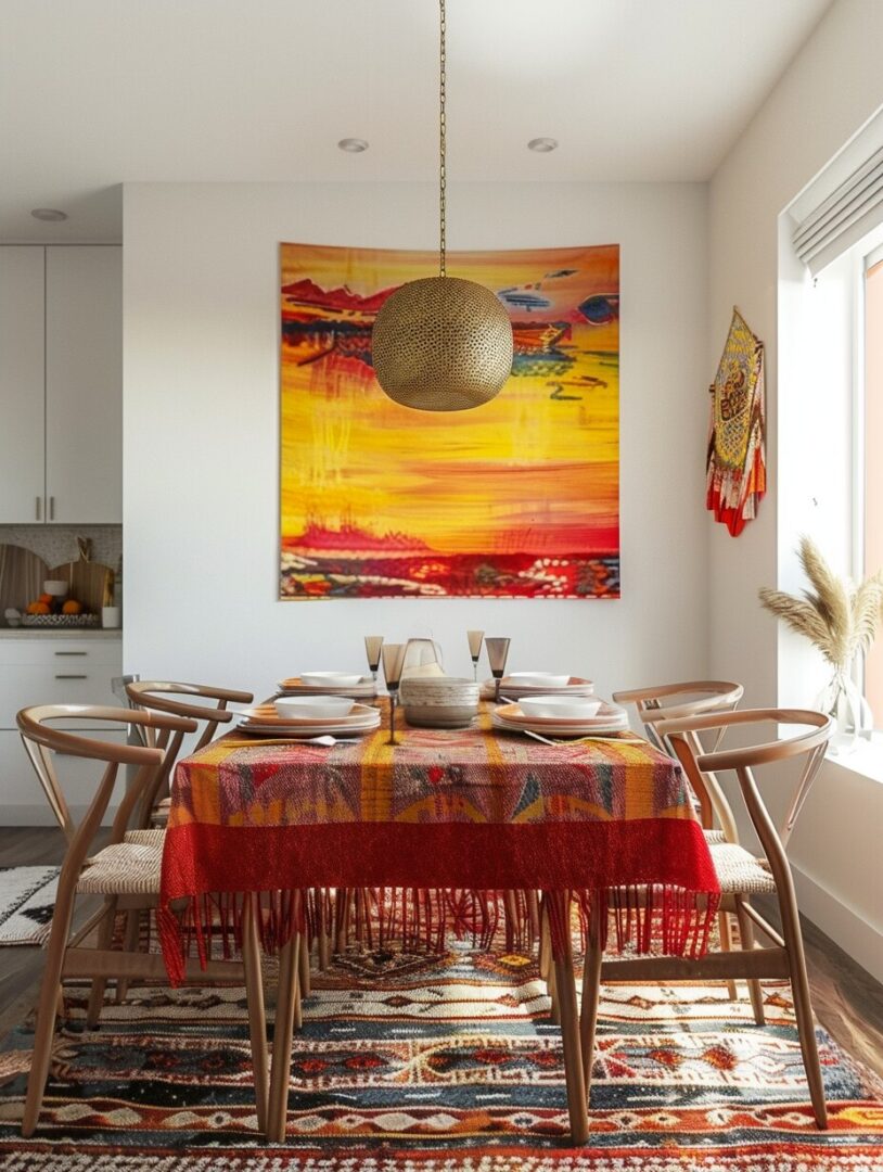 26 Stunning Boho Dining Room Decor Ideas For Your Home - H.M.G