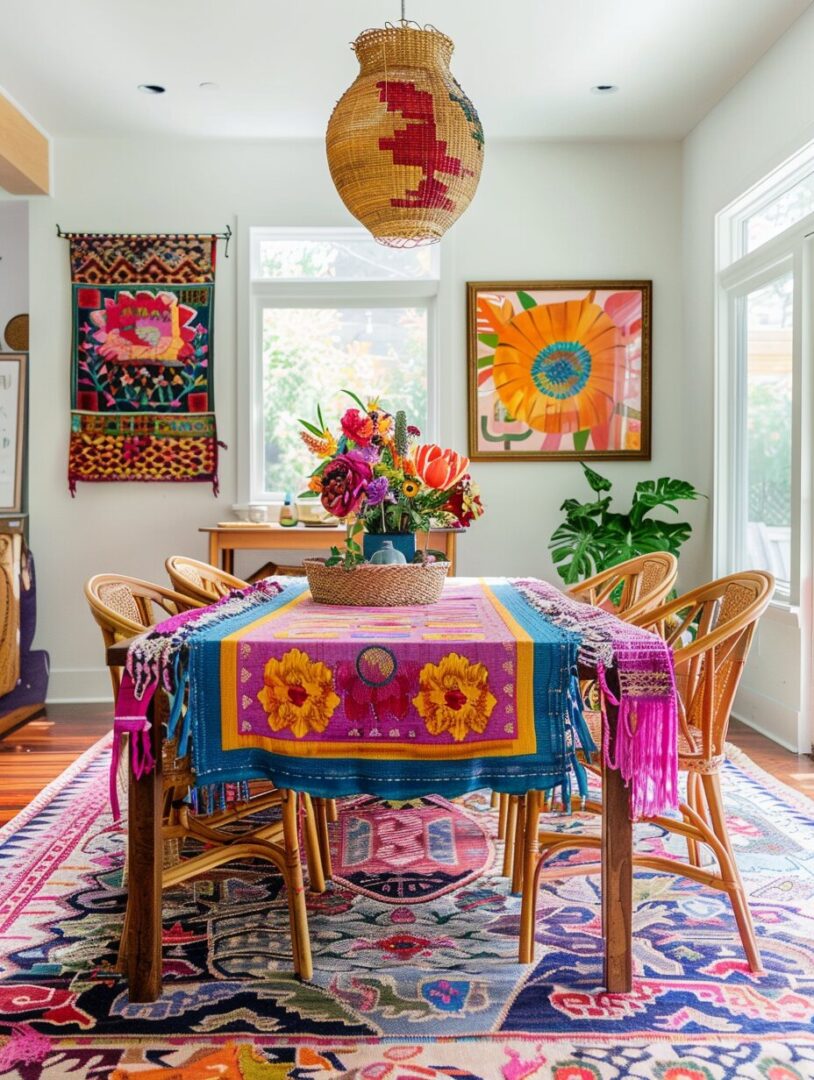 26 Stunning Boho Dining Room Decor Ideas For Your Home - H.M.G