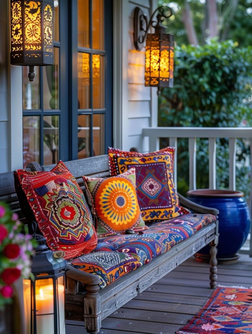 24 Boho-Inspired Front Porch Ideas to Create a Warm Welcome - H.M.G