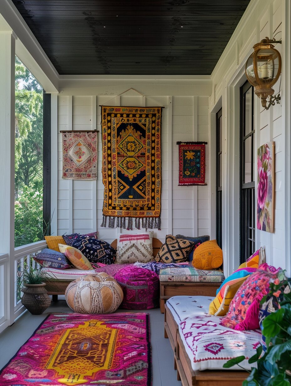 24 Boho-Inspired Front Porch Ideas to Create a Warm Welcome - Home Made ...