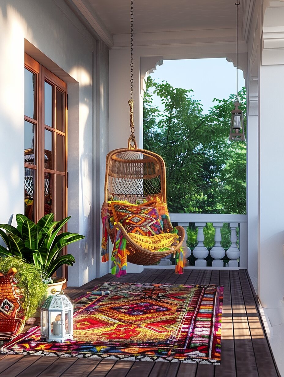 24 Boho-Inspired Front Porch Ideas to Create a Warm Welcome - Home Made ...