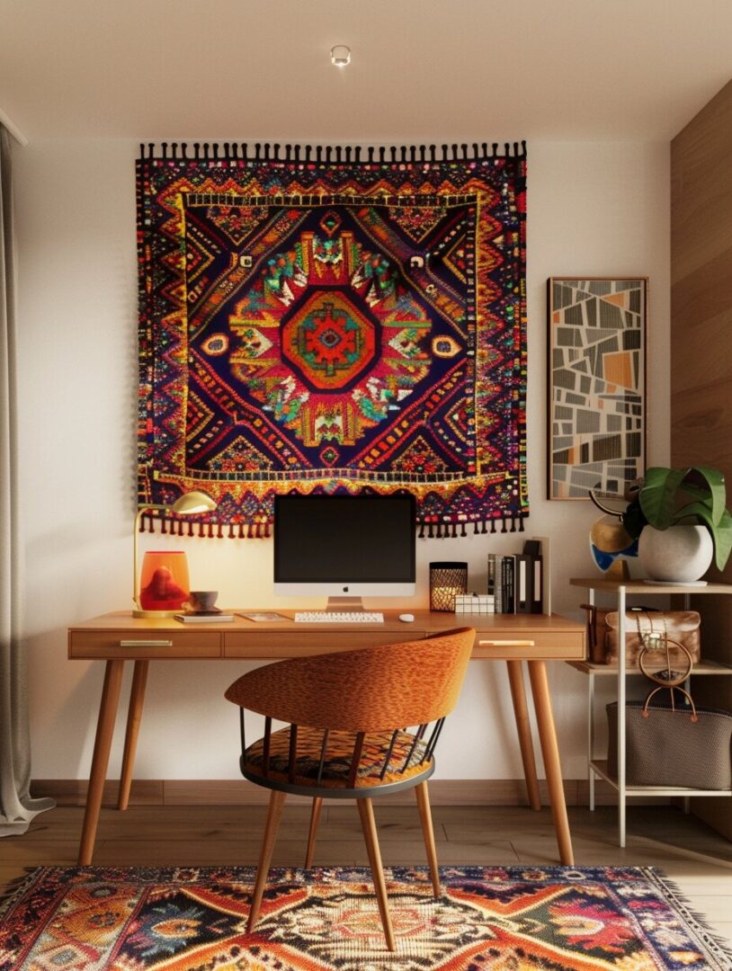 30 Gorgeous Boho Home Office Ideas That Will Inspire Your Best Work - H.M.G