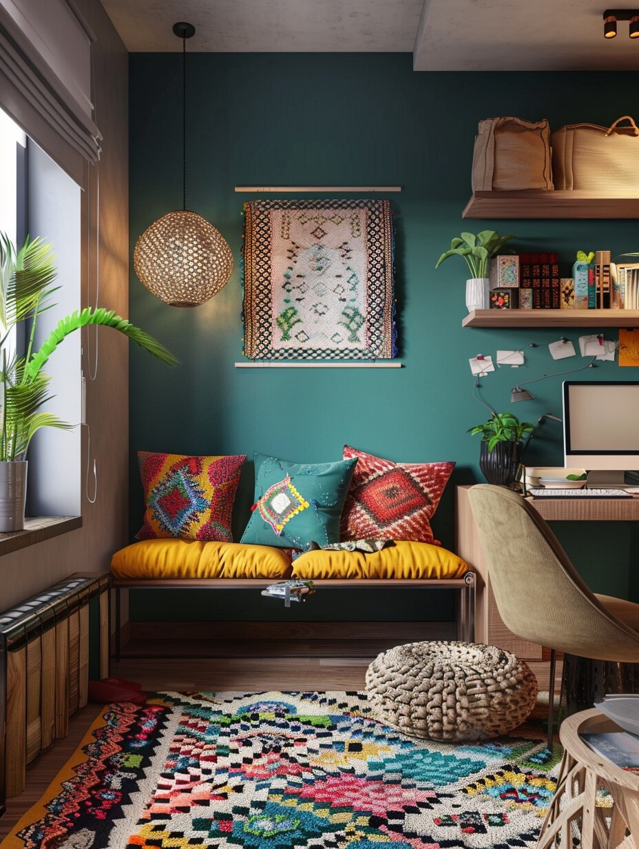 Boho Home Office Ideas 21