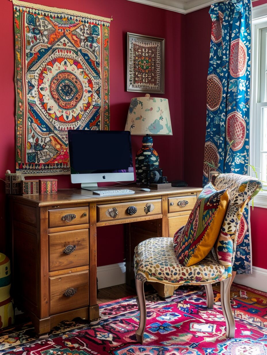 Boho Home Office Ideas 4