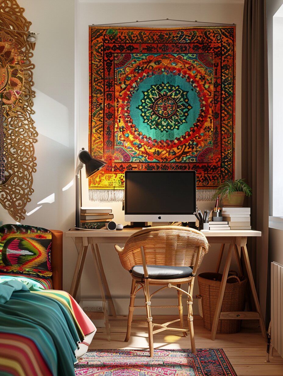 Boho Home Office Ideas 5