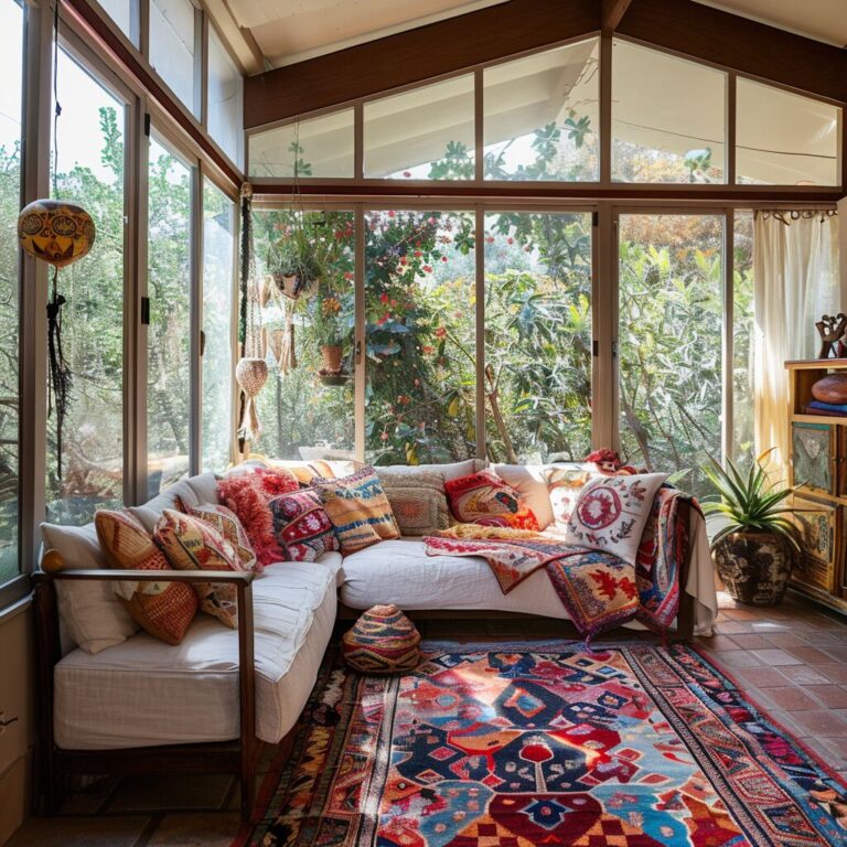 25+ Stunning Boho Sunroom Ideas to Brighten Your Home - H.M.G