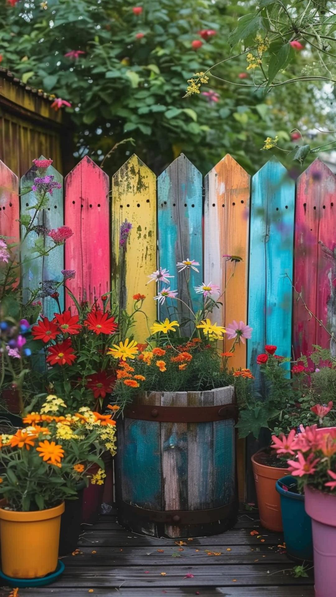 a boho fence