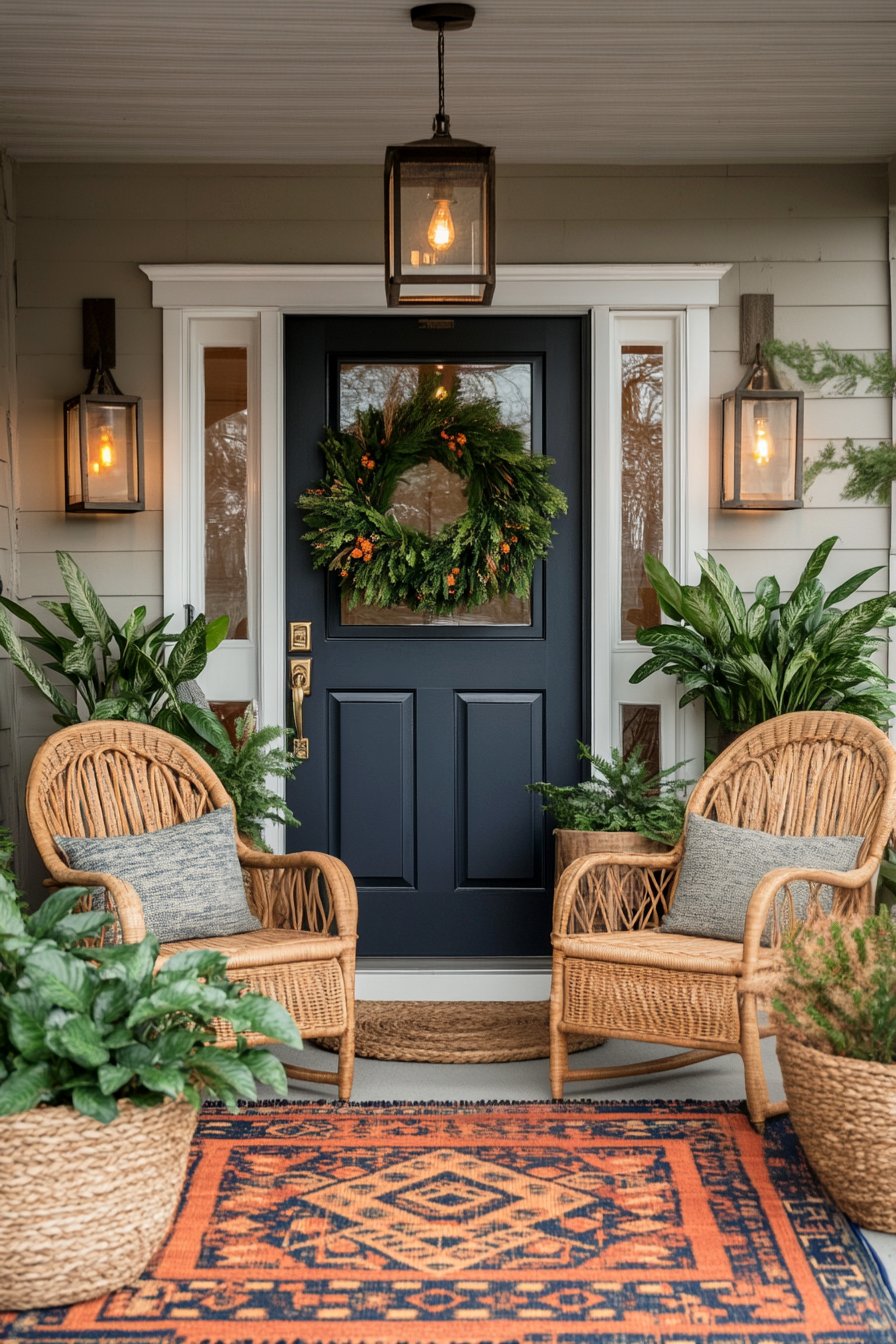 boho front porch idea