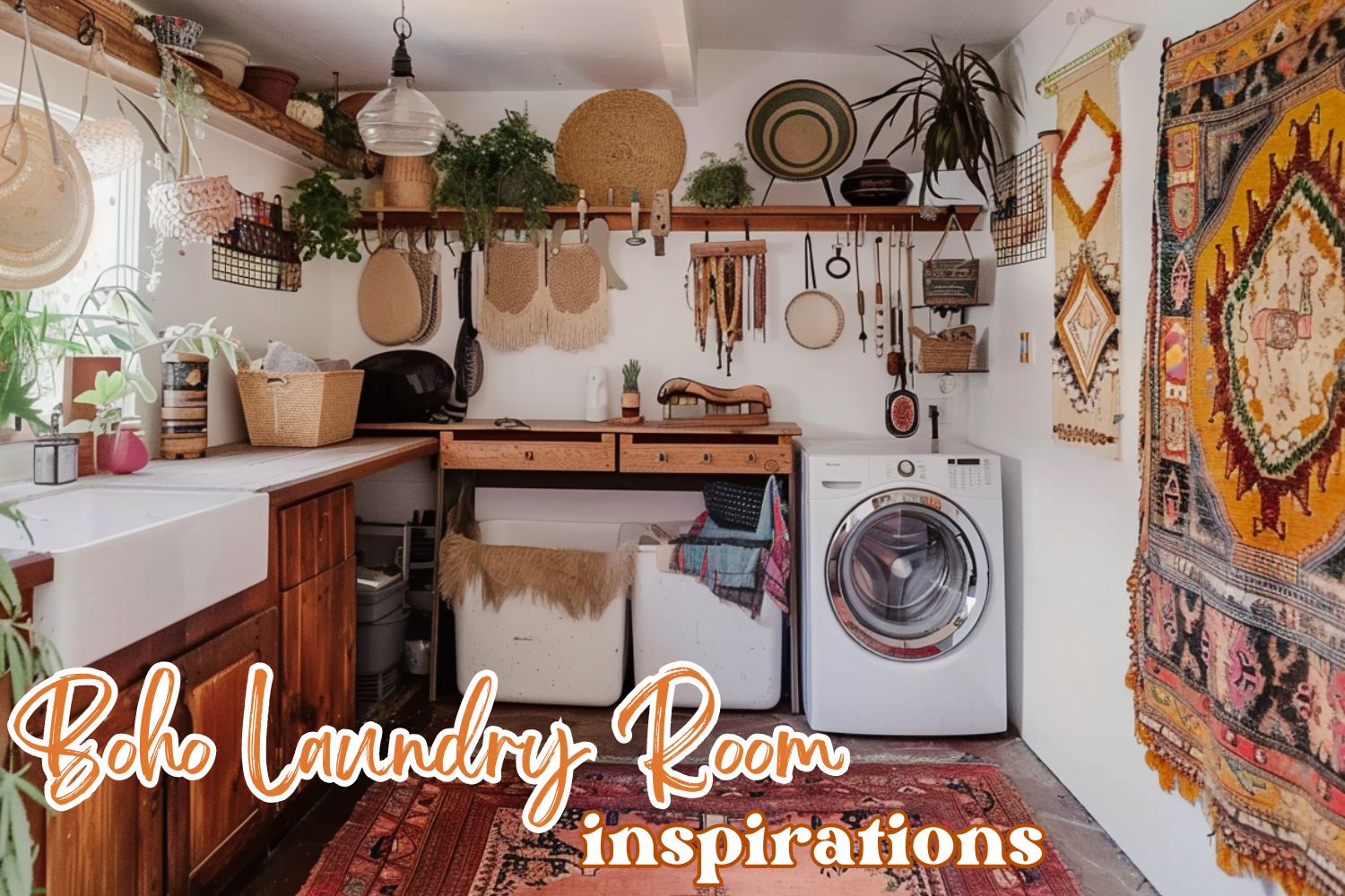 boho laundry room inspirations