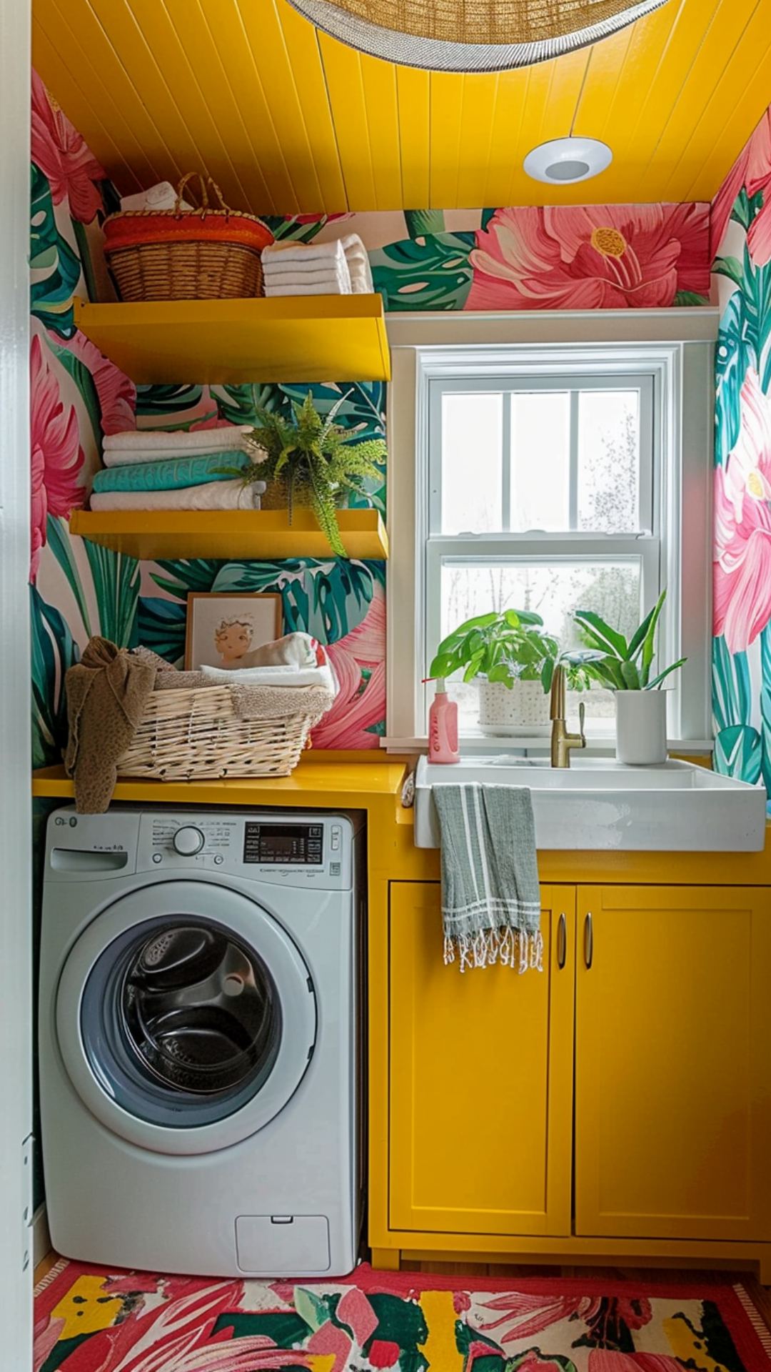 boho laundry room