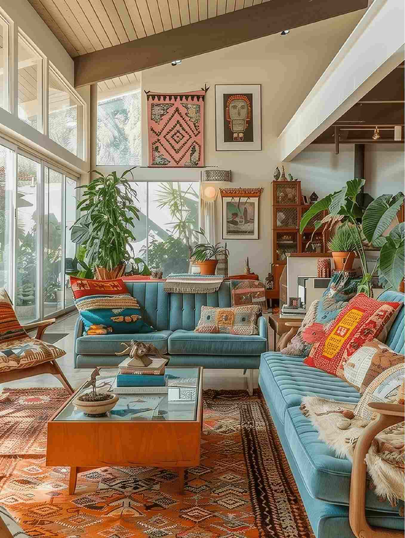 boho living room ideas - 14