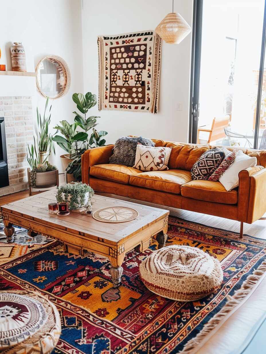 35 Unmissable Bohemian Living Room Ideas - Home Made Graceful