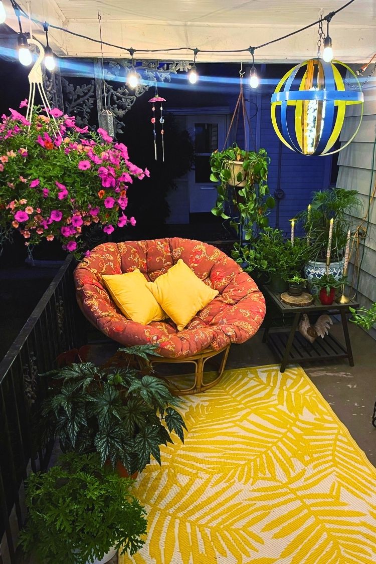 summer boho front porch