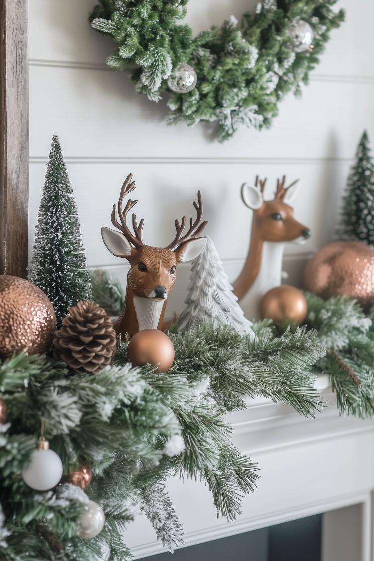 winter mantel decor ideas