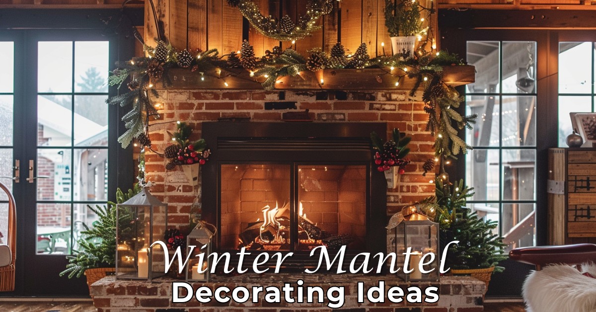 winter mantel decorating ideas