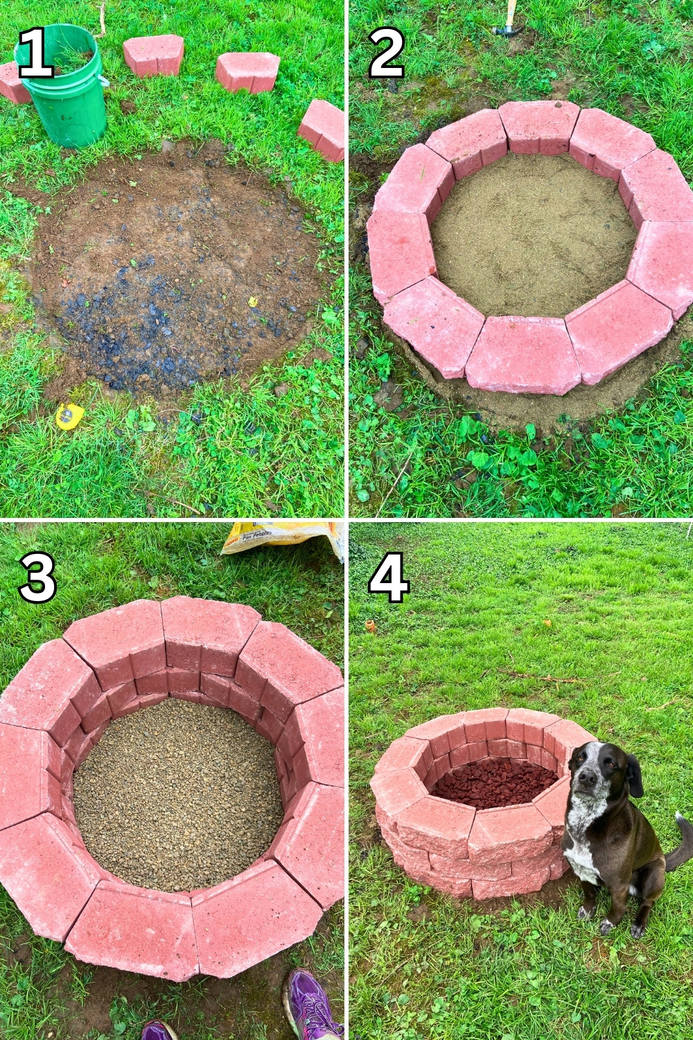 Budget DIY Brick Circle Fire Pit With Gravel Base For Small Yard Cozy Nights