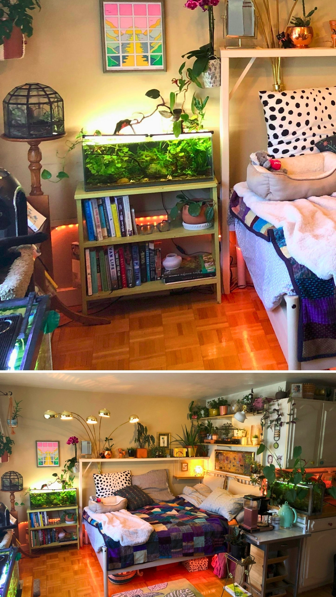 Cozy Maximalist Shelf and Bed Corner Transformation