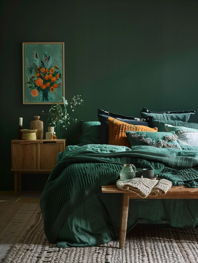 19 Gorgeous Dark Boho Bedroom Ideas You'll Fall in Love With - H.M.G