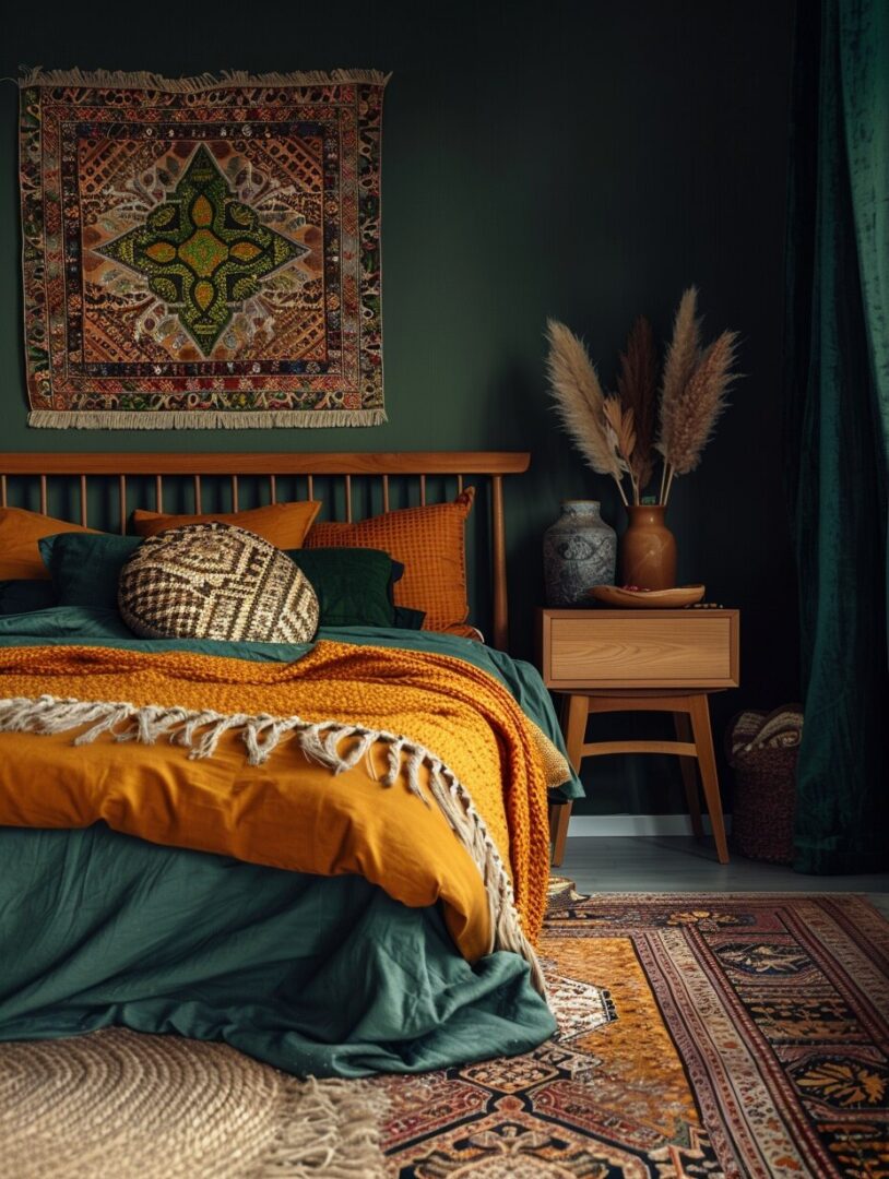 19 Dark Boho Bedroom Ideas You'll Fall in Love With H.M.G