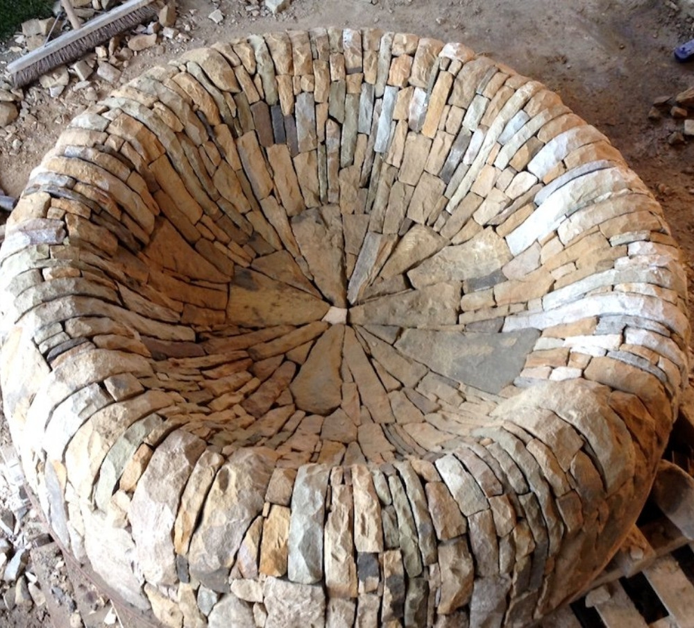 Dry-Stone Fire Bowl Sculpture
