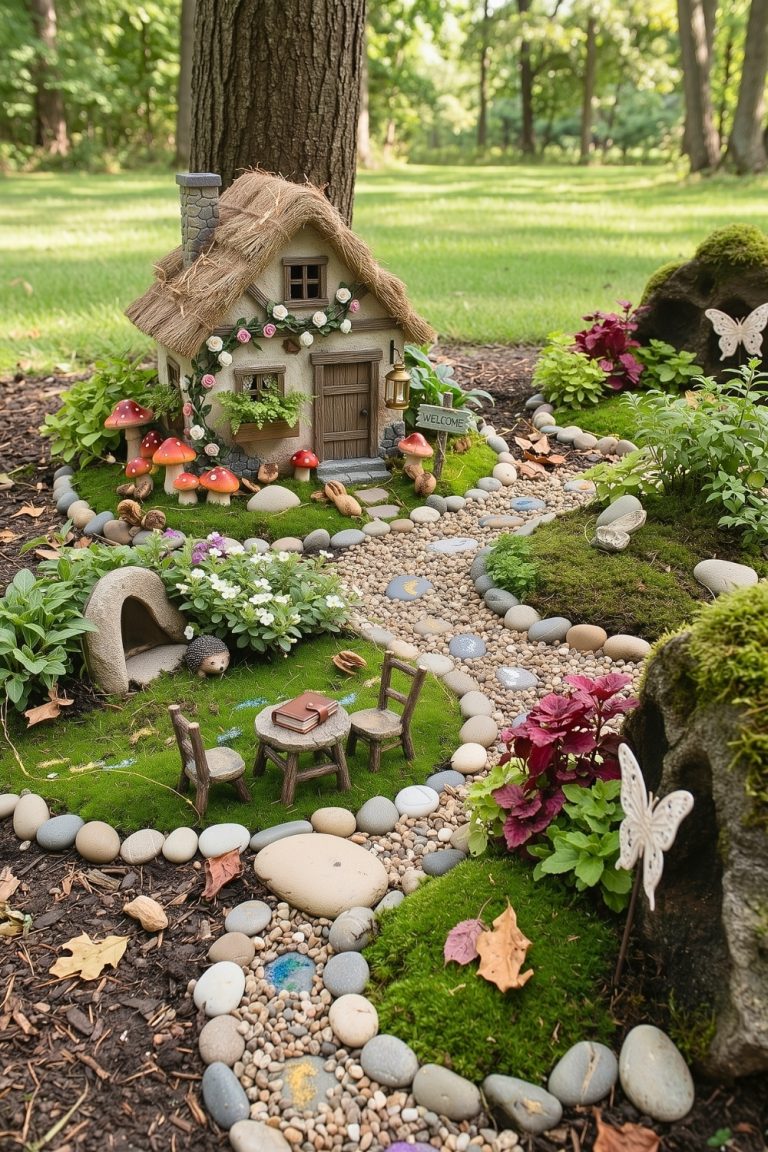 45+ Enchanting Outdoor Fairy Garden Ideas for Your Home - H.M.G