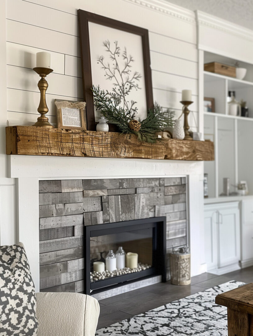 21 Breathtaking Farmhouse Mantel Decoration Ideas - H.M.G