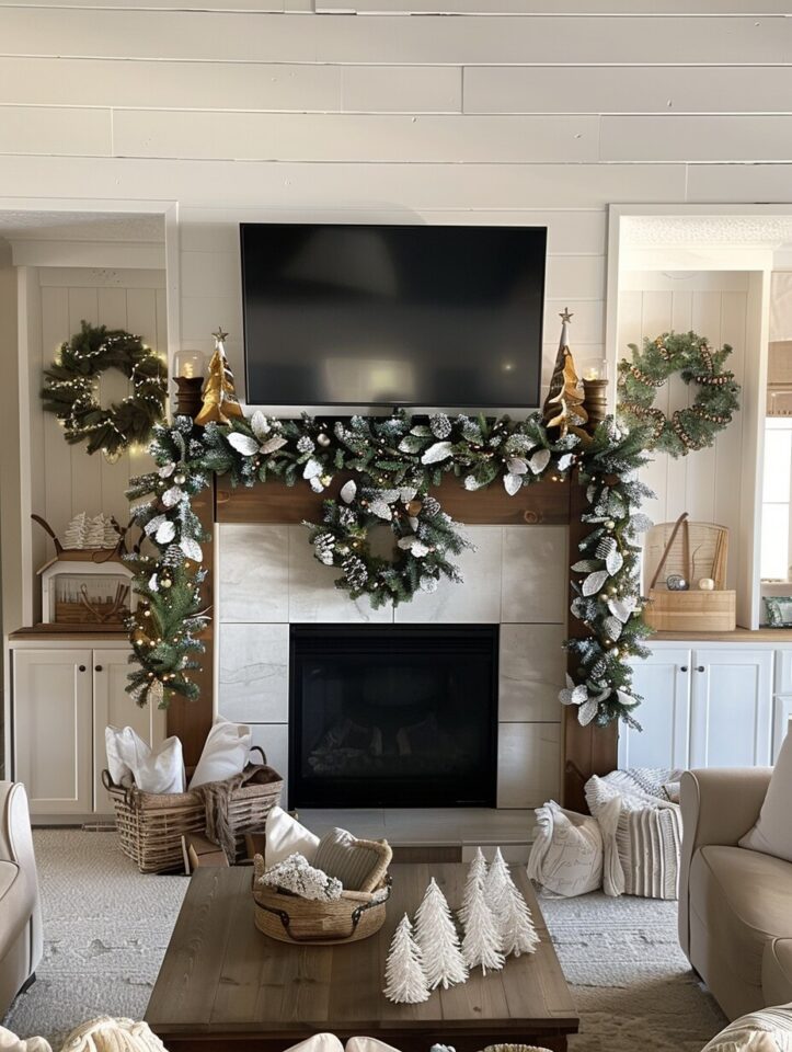 21 Breathtaking Farmhouse Mantel Decoration Ideas - H.M.G