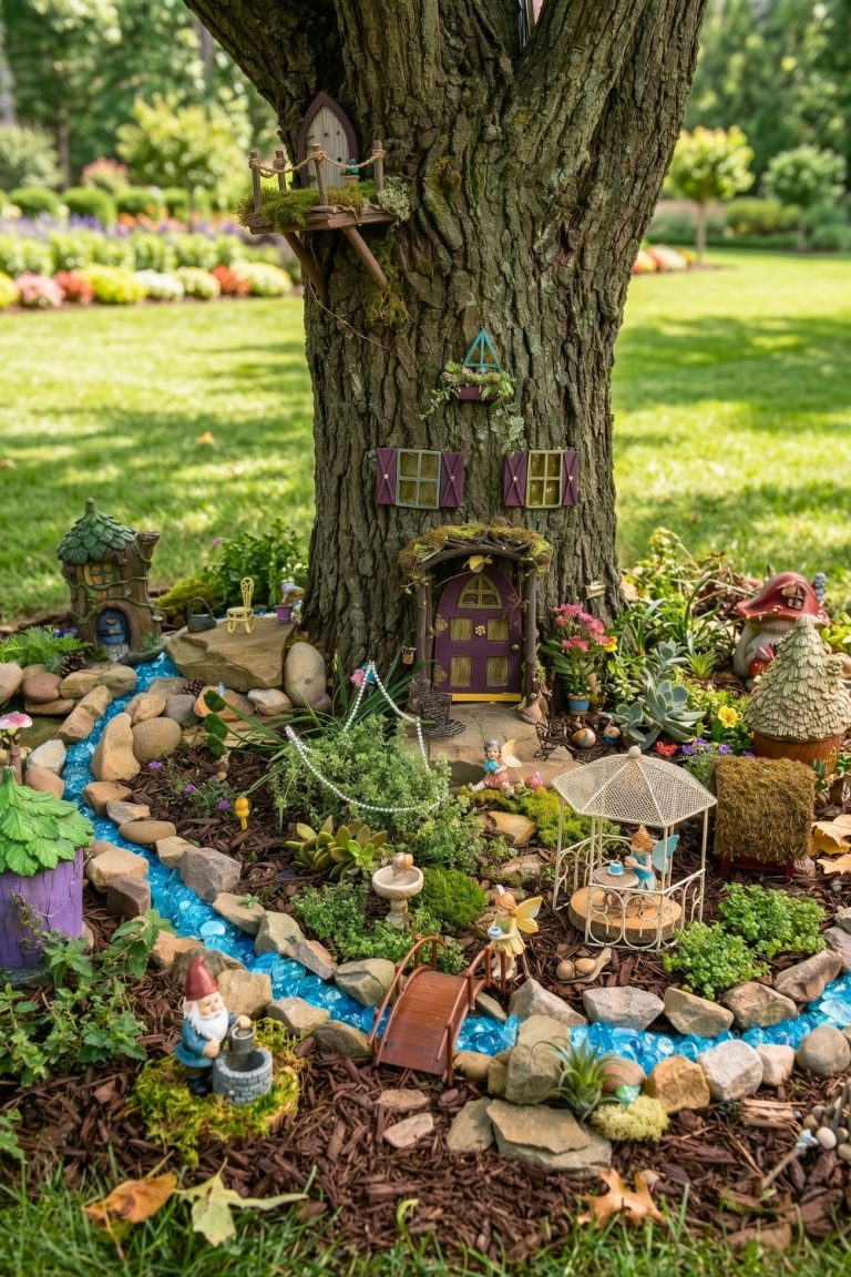 45+ Enchanting Outdoor Fairy Garden Ideas for Your Home - H.M.G