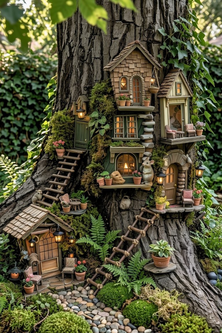 45+ Enchanting Outdoor Fairy Garden Ideas for Your Home - H.M.G