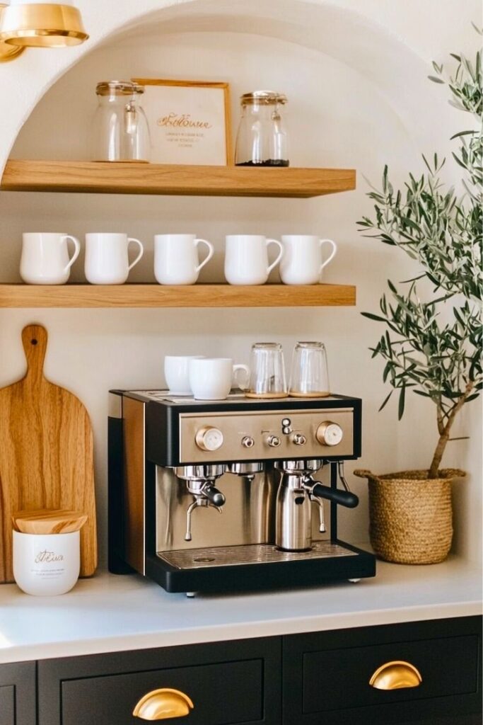 15+ Smart Coffee Bar Ideas for Small Spaces - H.M.G