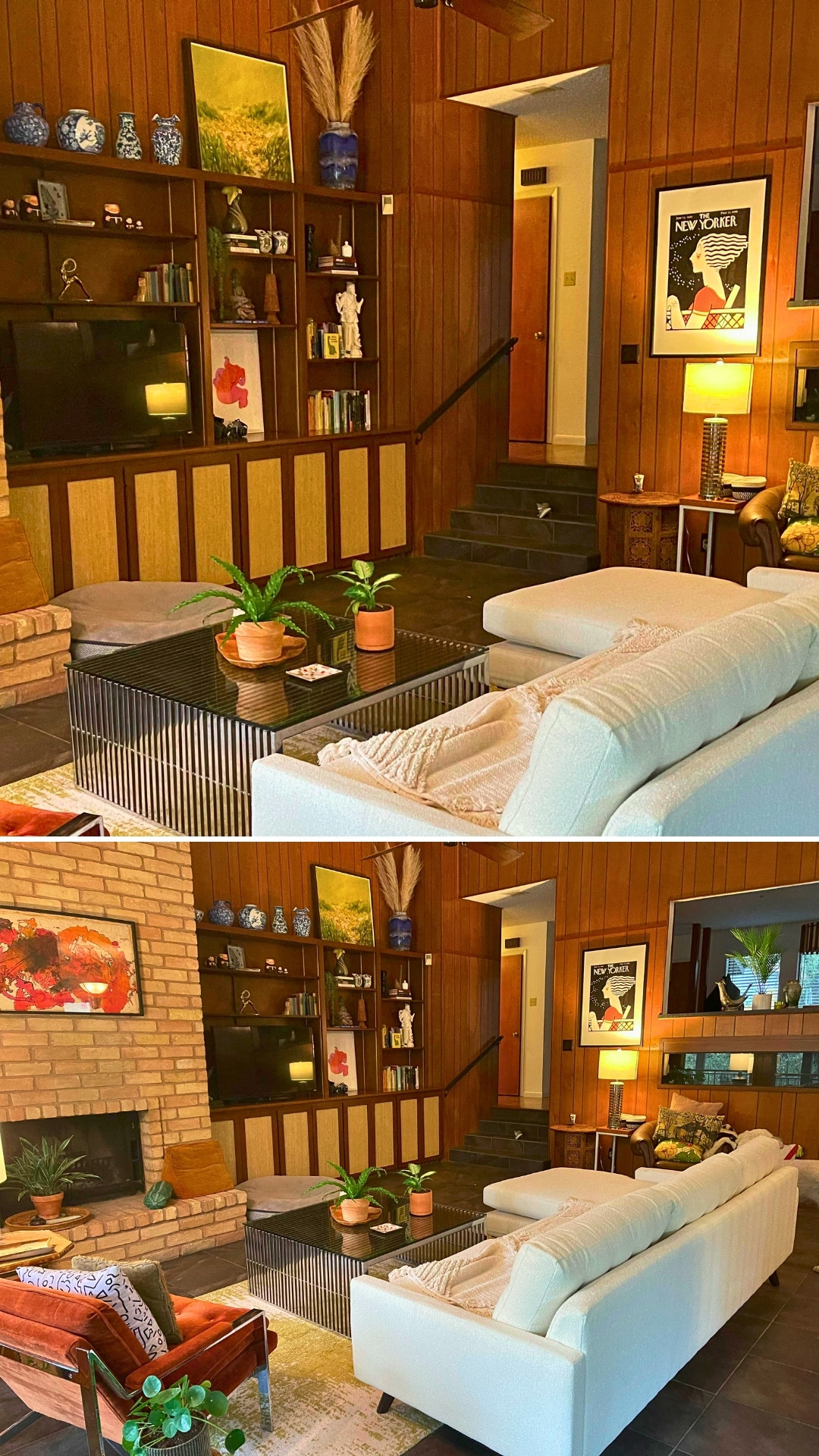 Preserved 70s Sunken Living Room With Cozy Vintage Touches (2)