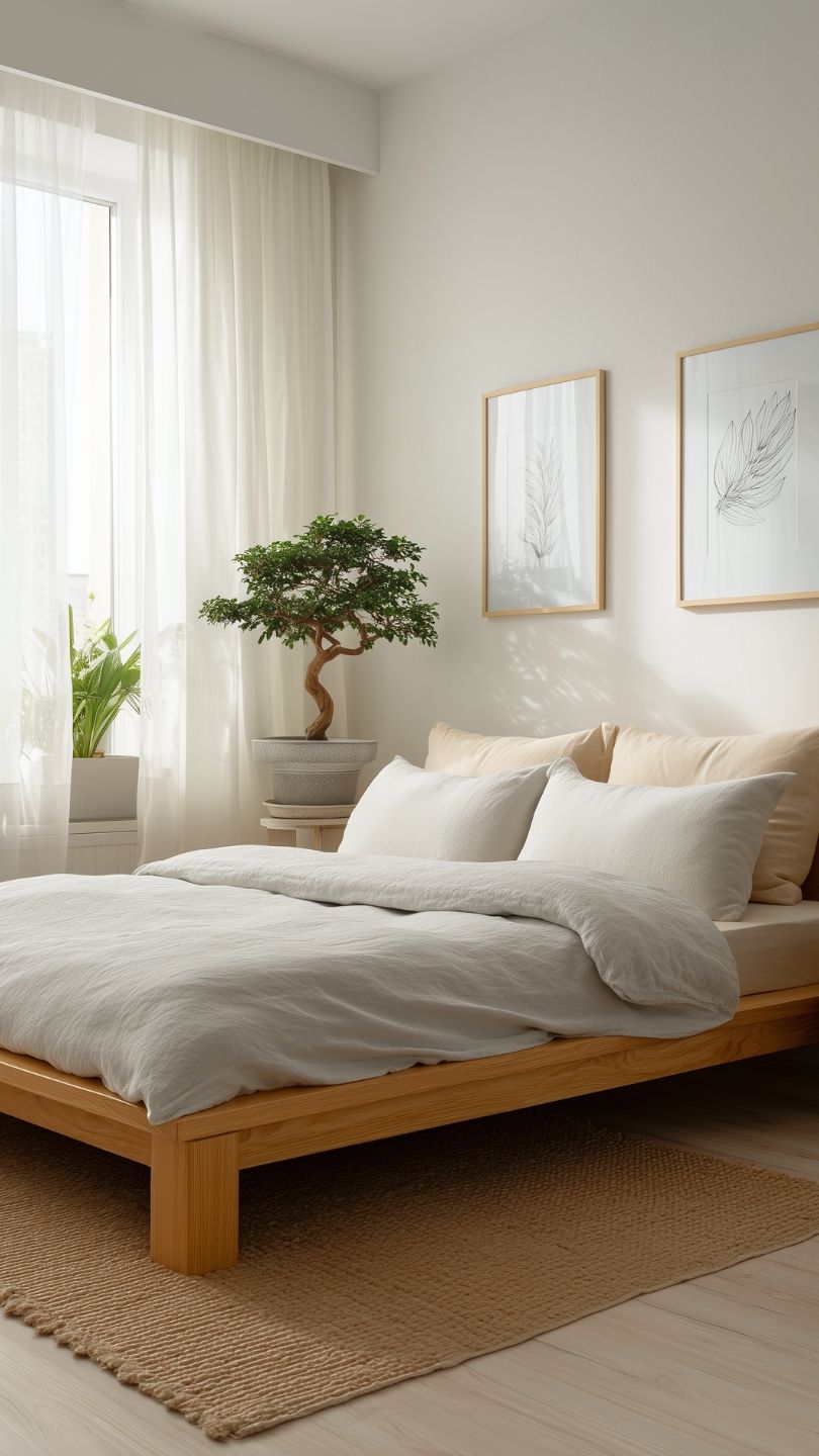 Relaxed Japandi Bedroom