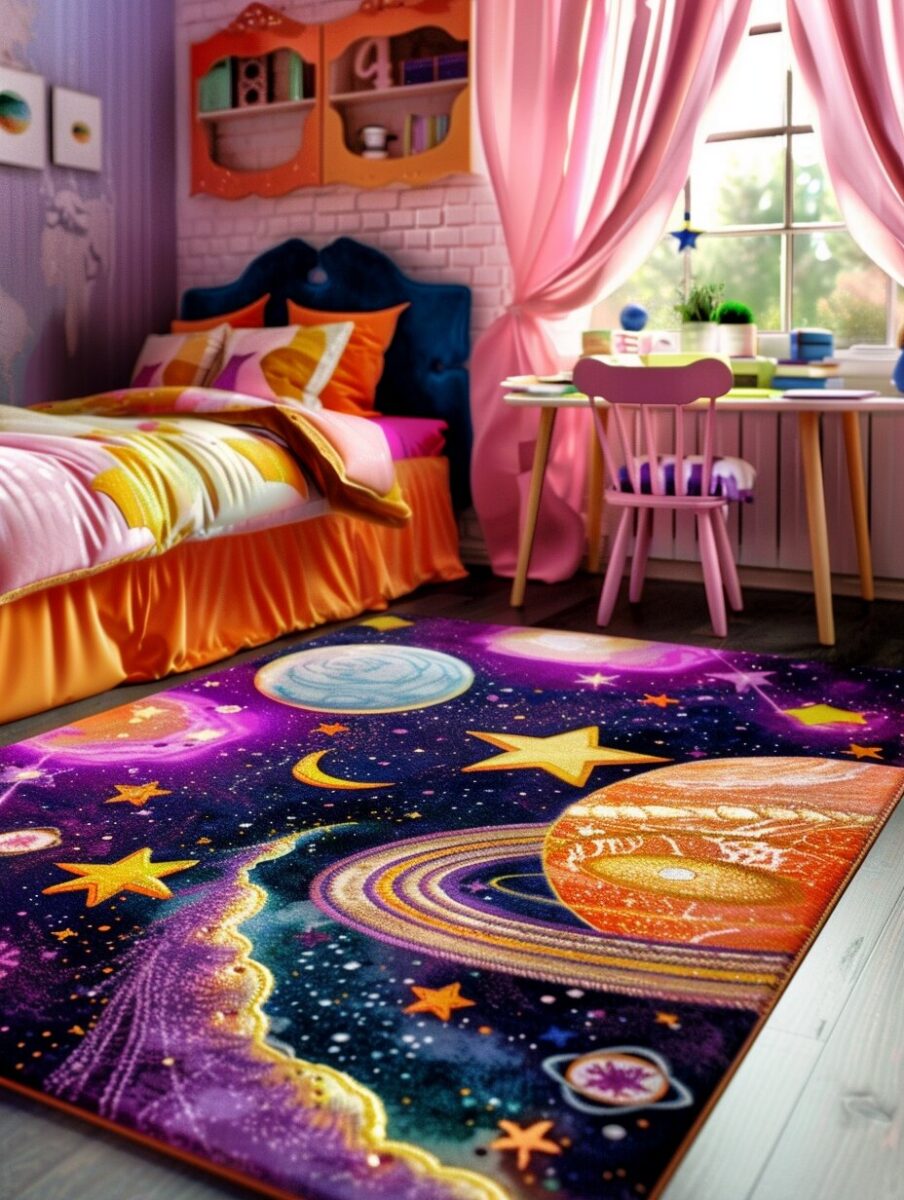 24 Whimsical Ways to Create a Space-Themed Bedroom Haven for Girls - H.M.G