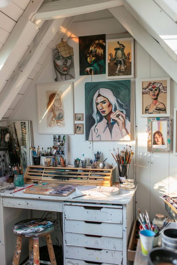 27 Stylish and Functional Attic Bedroom Ideas for Teens - H.M.G