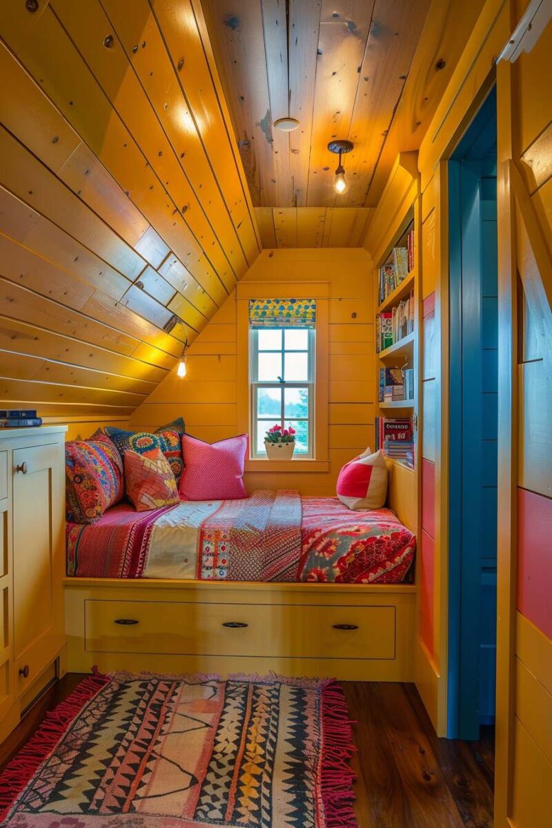 27 Stylish and Functional Attic Bedroom Ideas for Teens - H.M.G