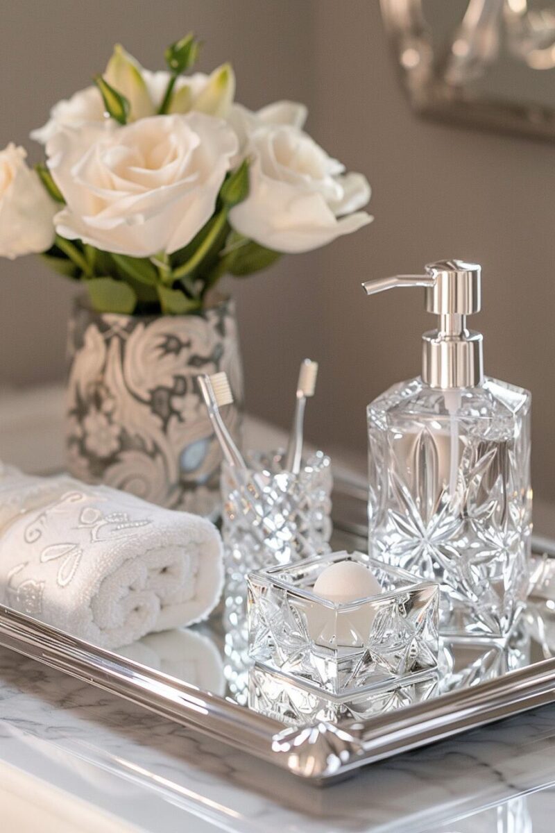 25+ Stylish Bathroom Tray Decor Ideas to Refresh Your Bathroom - H.M.G