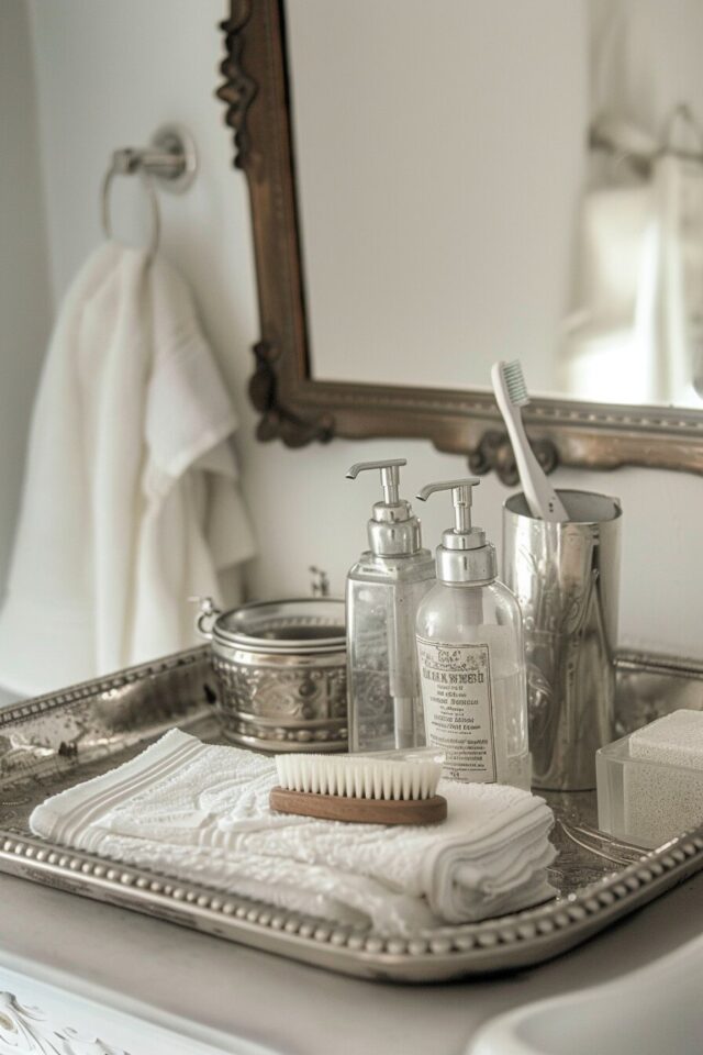 25+ Stylish Bathroom Tray Decor Ideas to Refresh Your Bathroom - H.M.G