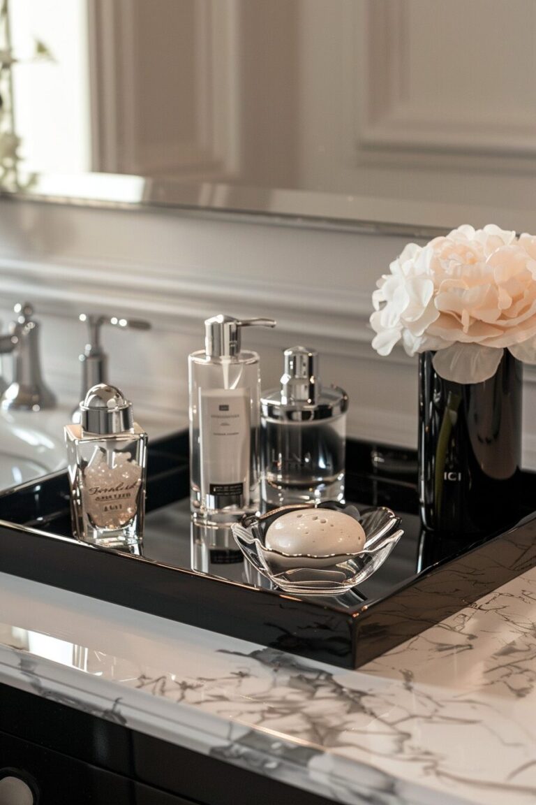 25+ Stylish Bathroom Tray Decor Ideas to Refresh Your Bathroom - H.M.G