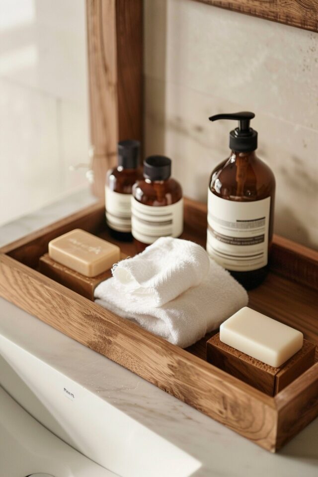 25+ Stylish Bathroom Tray Decor Ideas to Refresh Your Bathroom - H.M.G