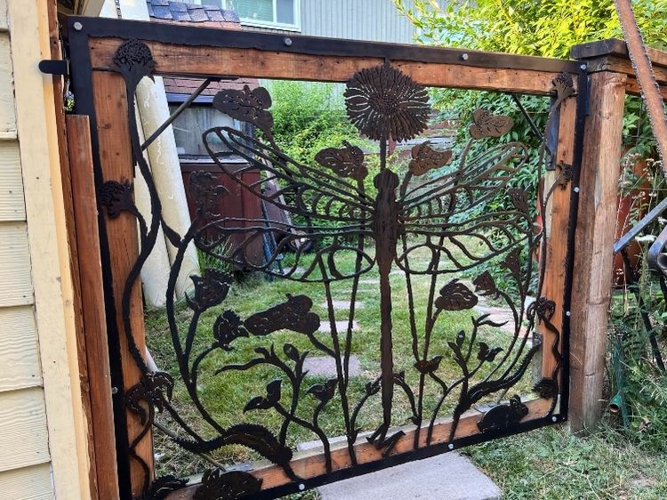 boho garden gate