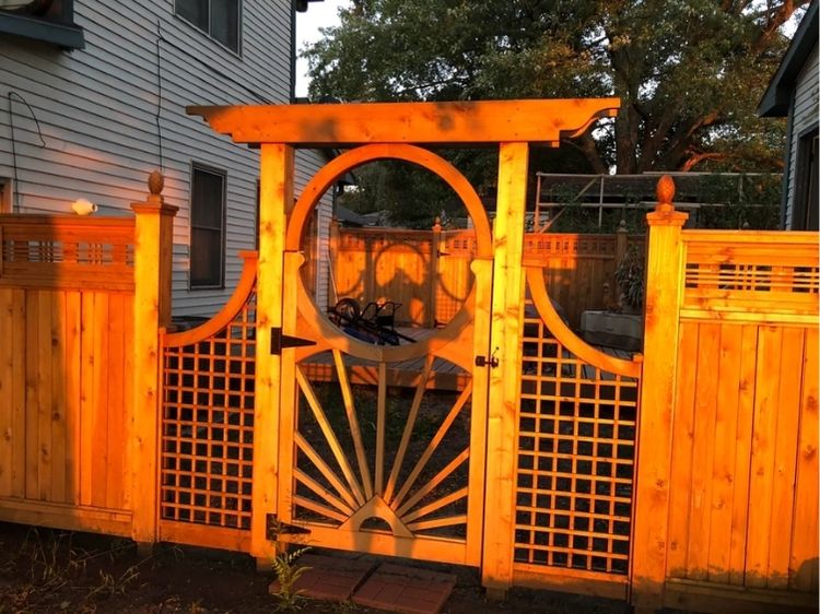 boho garden gate