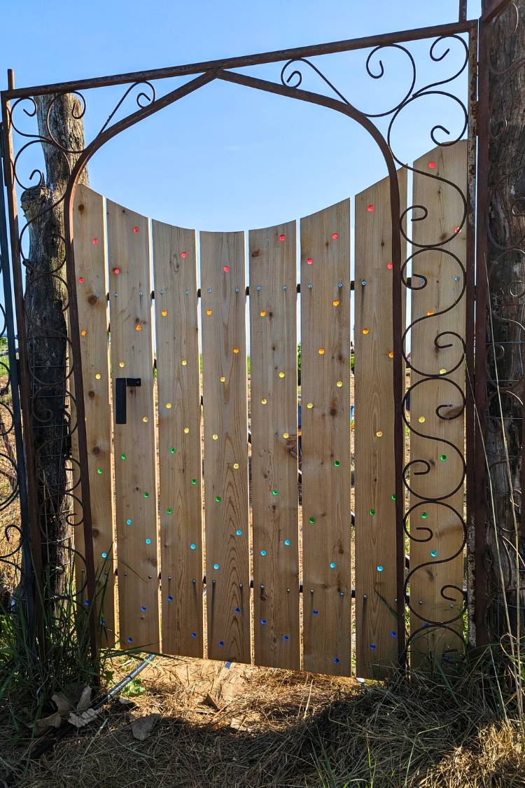 boho garden gate