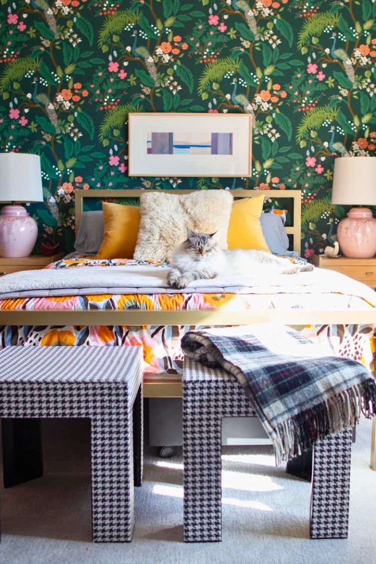 boho wallpaper for bedroom