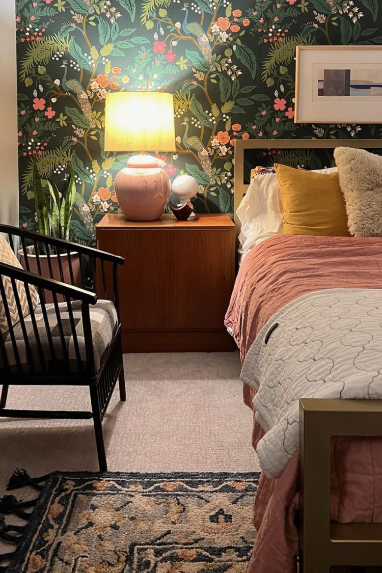 boho wallpaper for bedroom