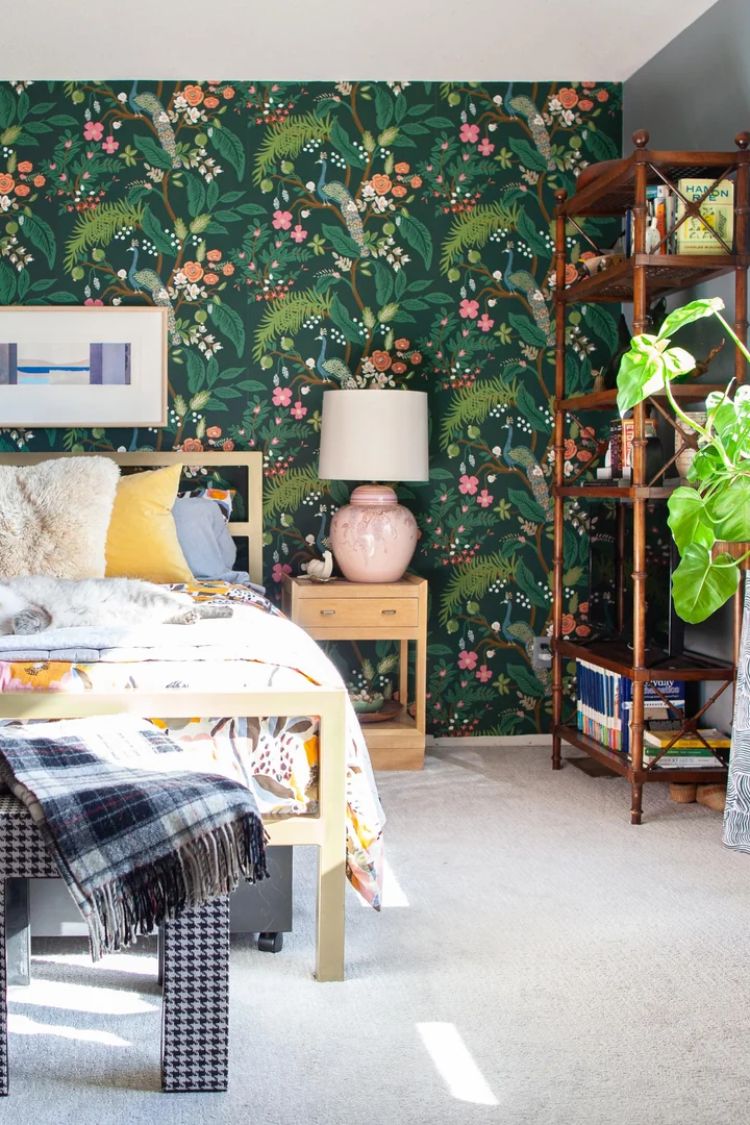 boho wallpaper for bedroom