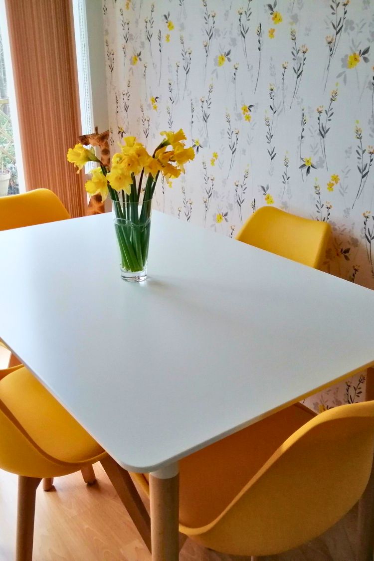 boho wallpaper for dining room
