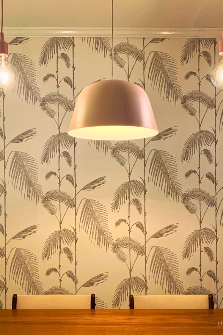 boho wallpaper for dining room