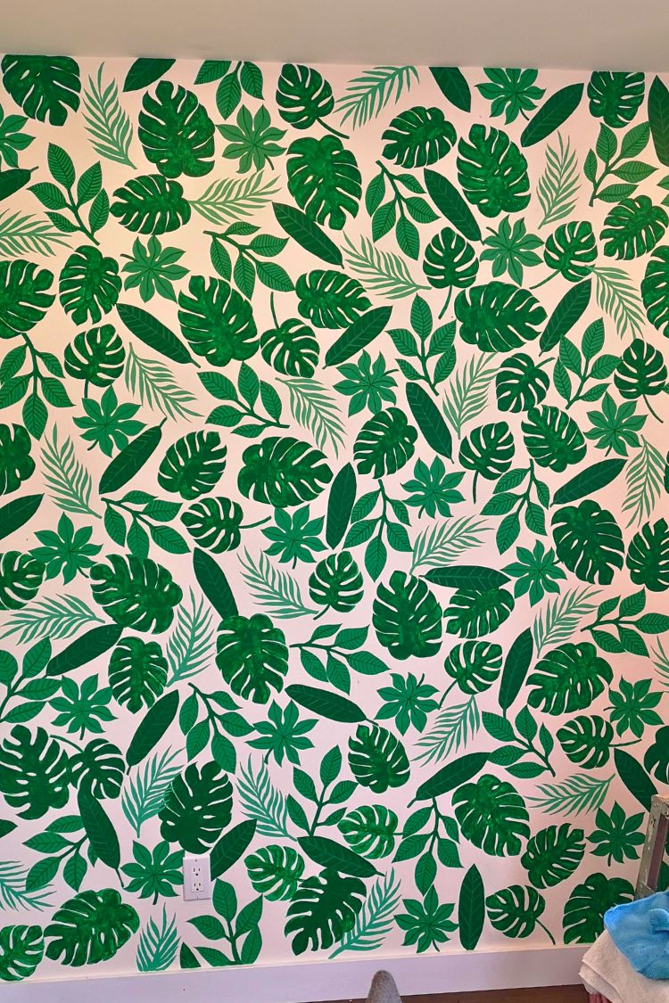 boho wallpaper for living room
