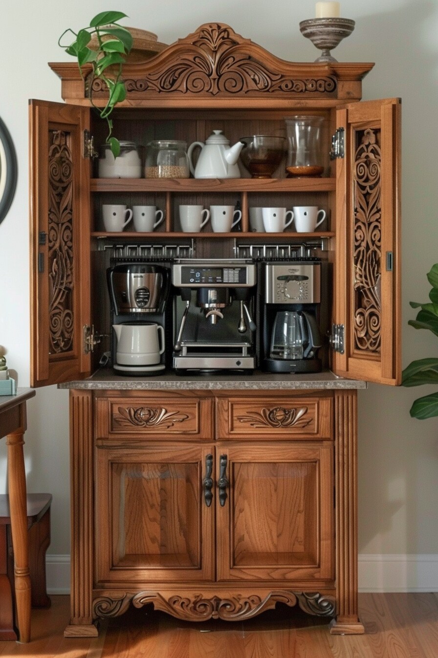 coffee bar for small spaces - 14